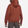Nike Sportswear Club Fleece Men's Loose Fit Full-Zip Hooded Jacket Red Brown CW4490-670