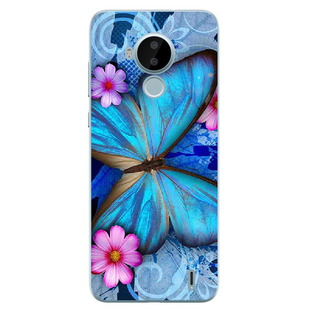 I Am Alone Phone Case For Nokia C30 2021 6.82 Inch Bags Fashion Luxury Color Cartoon Printed Paint Mobile
