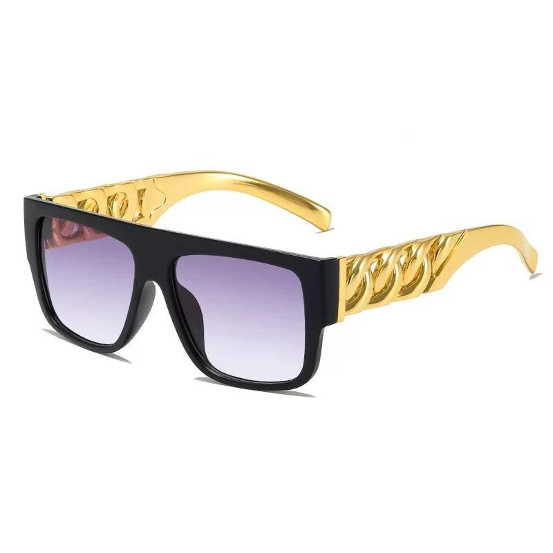 Generation Vintage Prom Party Dress Up Cosplay Elvis Glasses Regal Gold Chain Simulation Sunglasses
