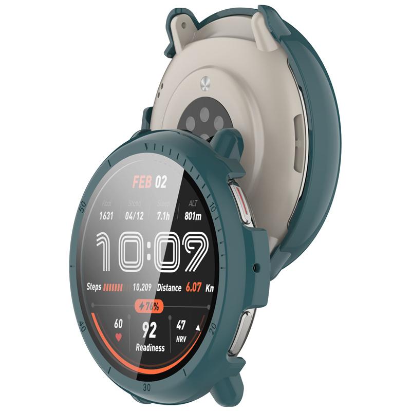 Чехол из закаленного стекла PC+ для умных часов Amazfit Active2, ремешок, защитная оболочка, полное покрытие, аксессуары для экрана