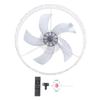 19.6 Inch Ceiling Fans with Lights and Remote Flush Mount Ceiling Fan 6 Speeds 3 Color Dimmable LED