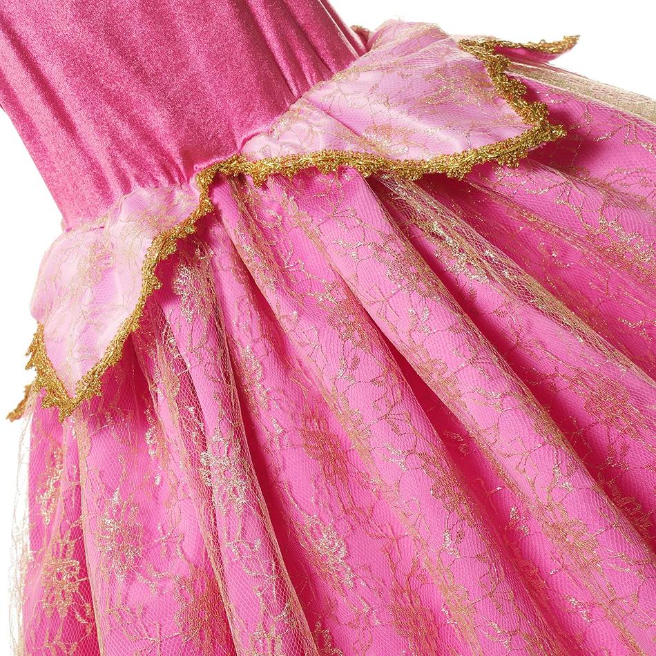 New Princess Costume Girls Party Role Paly Dress Up Halloween Costumes Princess Dress Children Party Cosplay Dress with Accessories