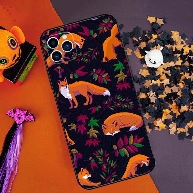 Fox Animal Pattern Bumper Case For iPhone 16 14 15 Pro Max 11 12 13 Pro Max Mini XR 16e 16 15 Plus Phone Cover