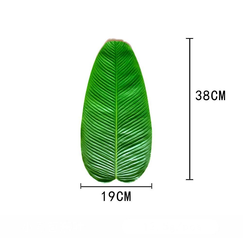 1Pcs Simulation Artificial Banana Leaf Heat Resistant Kitchen Placemats  Party Wedding Decoration