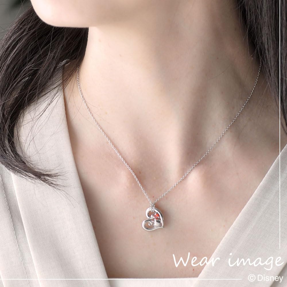 Серебряное ожерелье с подвеской Disney Princess Белоснежка с кубическим цирконием [Disney] (VPCDS20050)