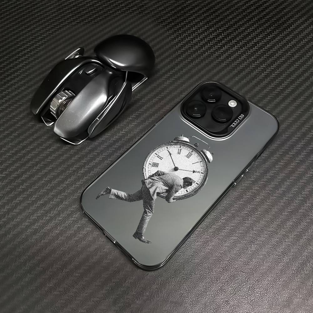 Чехол для телефона 'Pressure people' для iPhone 16 15 14 13 12 17 Pro Max Plus, разноцветный, матовый, с серебряным покрытием, защитный