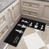 Kitchen Floor Mat Anti Slip Anti -Fatigue Quick Drying Hallway Balcony Carpet Bathroom Absorbent Doormat Living Room Long Rug 