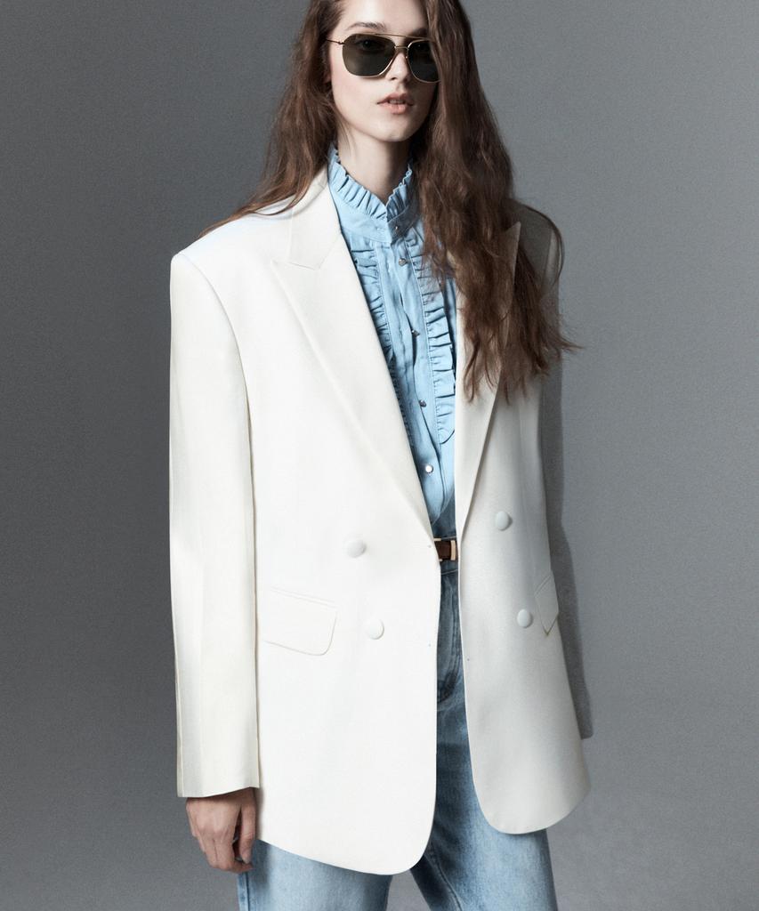 Untage Wool Tuxedo Jacket[White(Unisex)]_Uth-Fb09