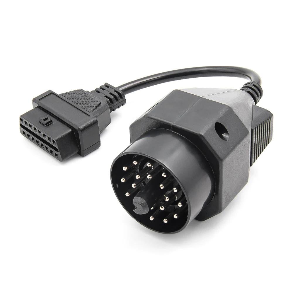 For B-W 20 PIN to 16 PIN OBD2 Female Adapter Connector OBD OBD2 OBDII Diagnosis Connector Extension Cable Adapter for BM W Code Readers 4