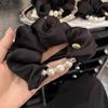 1PC Bead Large Intestine Hair Band Women's High Elastic Headband Hair Tie Rubber Band Hair Rope Headgear
