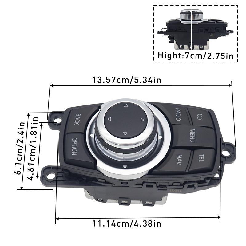 Multimedia Multi-function Button Switch 10PIN Controller For BMW F07 F10 F11 F01 F02 F03 F04 F25  9206444 9206446