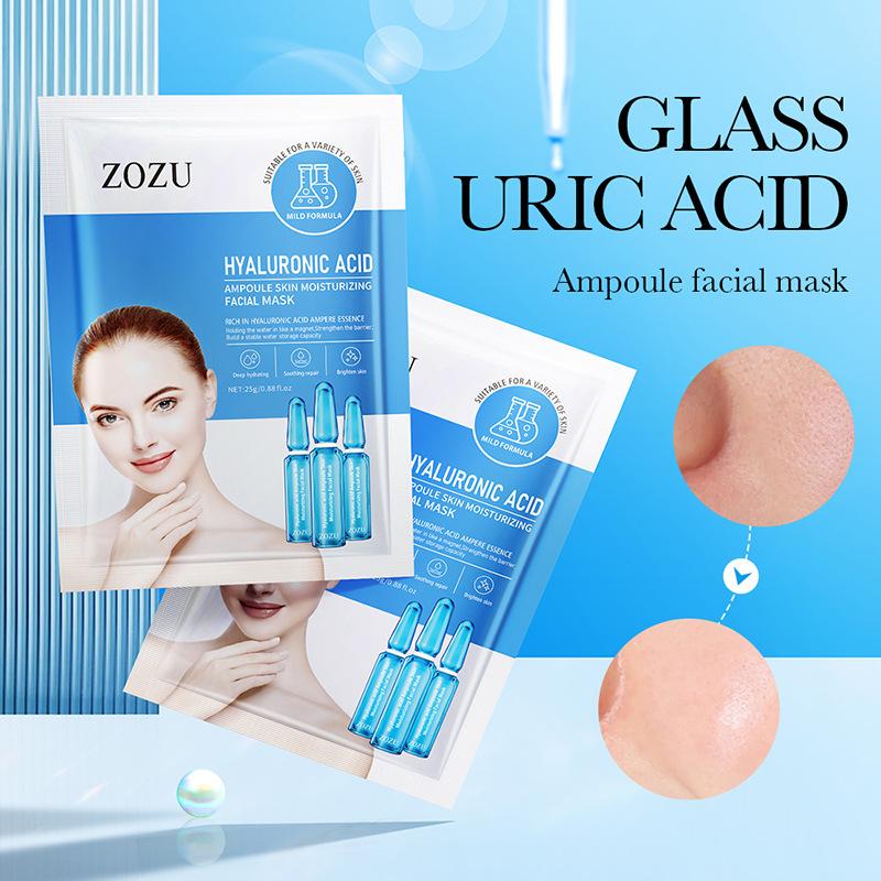 Маска для лица с ампулами гиалуроновой кислоты ZOZU Hyaluronic Acid Hydrating Mask