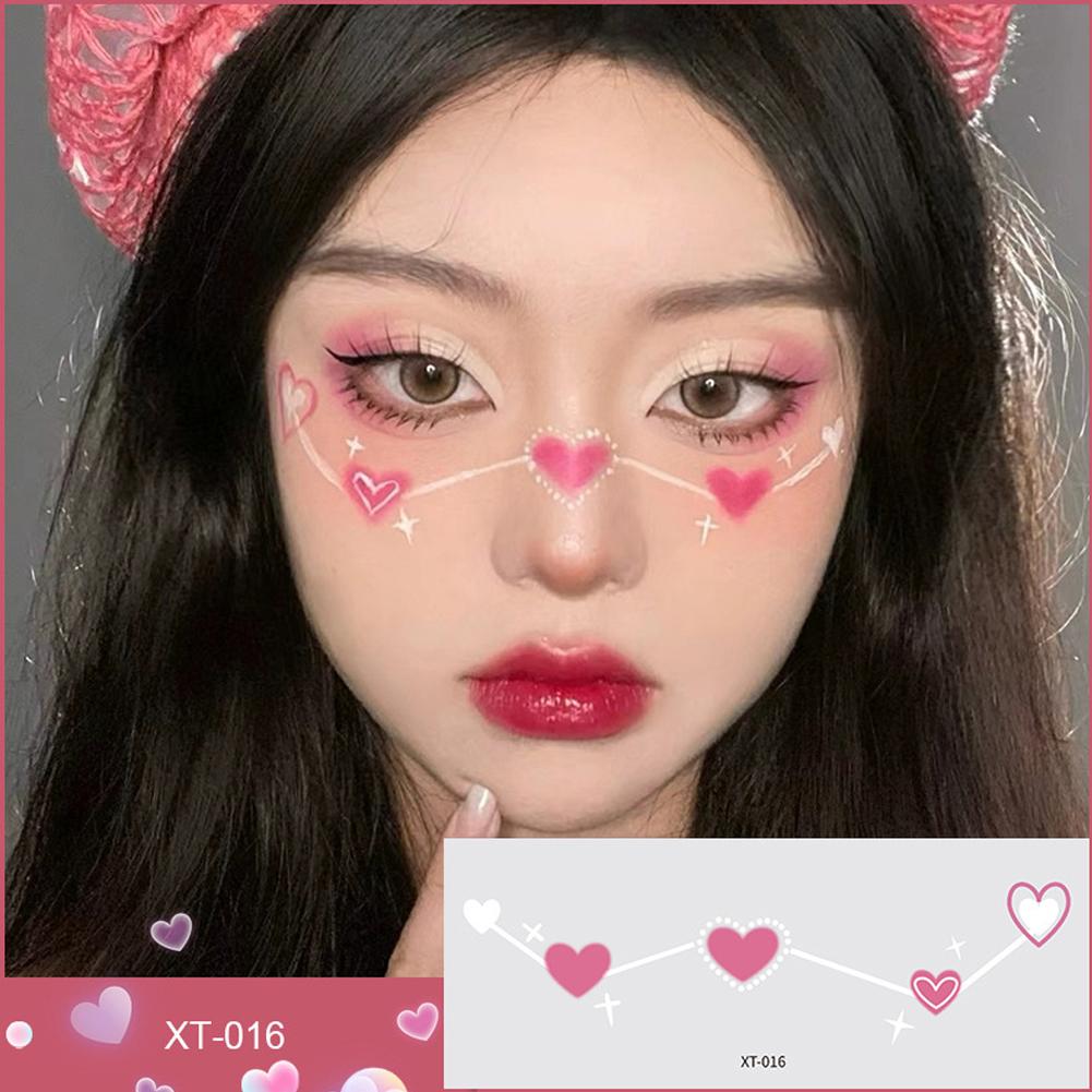 Временная тату-наклейка для румян Сонгкран Тату для лица Тату Звезда Тату для лица Водостойкий макияж M0X9