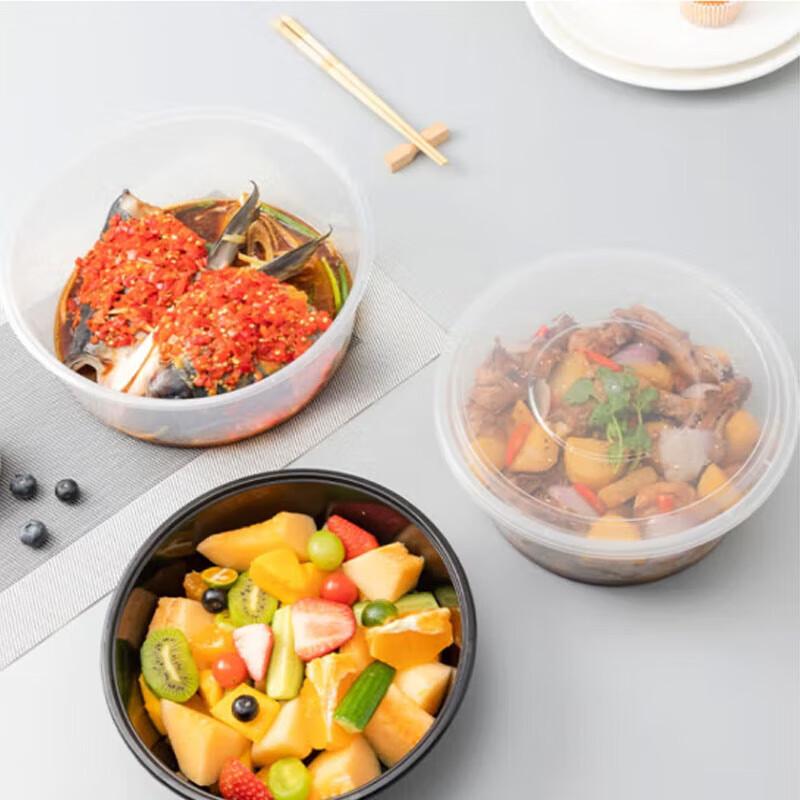 WS Disposable Food Containers with Flat Lids