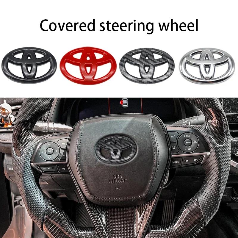 2026 New For Toyota Car Steering Wheel Decorative Stickers  Steering Wheel Logo Car Logo Sticker Label For Toyota Gazoo R Coroll