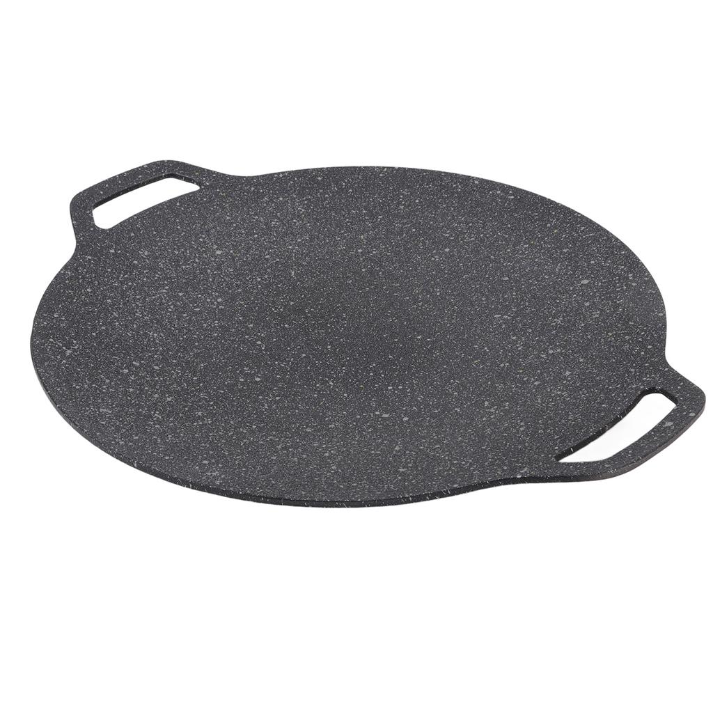 Cast Aluminum Baking Pan Round Cast Aluminum Frying Pan with Handles for Hiking Climbing Camping