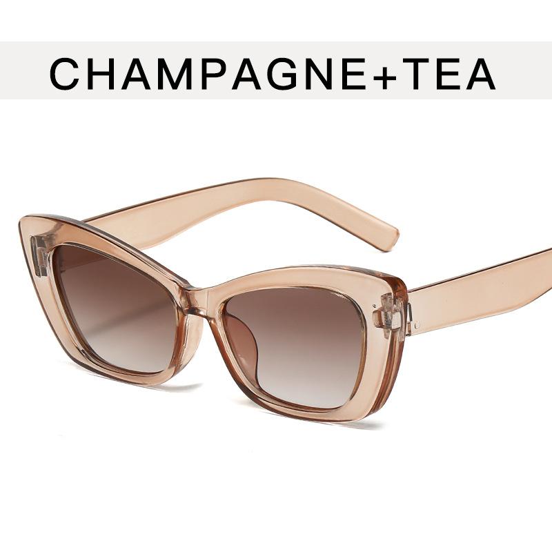 Cat Eye Shape Sunglasses Women European American Style Anti-reflective Female Glasses Vintage Retro Sun Glasses for Men
