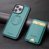 Роскошный кожаный кошелек-чехол для телефона для iPhone 16 15 Pro 14 13 12Pro 11 XS Pro Max XR Совместимый Магнитный MagSafe Беспроводная зарядка