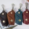 Car Keychain Box Foldable Design Prevents Scratches Handmade Imitation Leather Key Bag Key Organizer