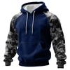 Мужская камуфляжная толстовка с капюшоном, мужская спортивная большого размера, повседневная толстовка