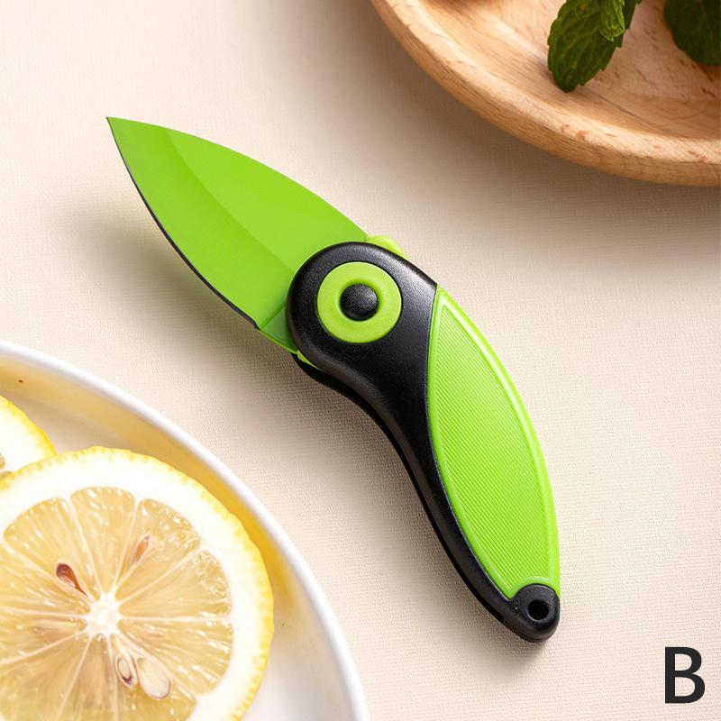 Мини Милая Птица Складной Карманный Нож Кухонный Овощечистка Из Нержавеющей Стали Портативный Брелок Маленький Резак Слайсер Нож Для Очистки Овощей