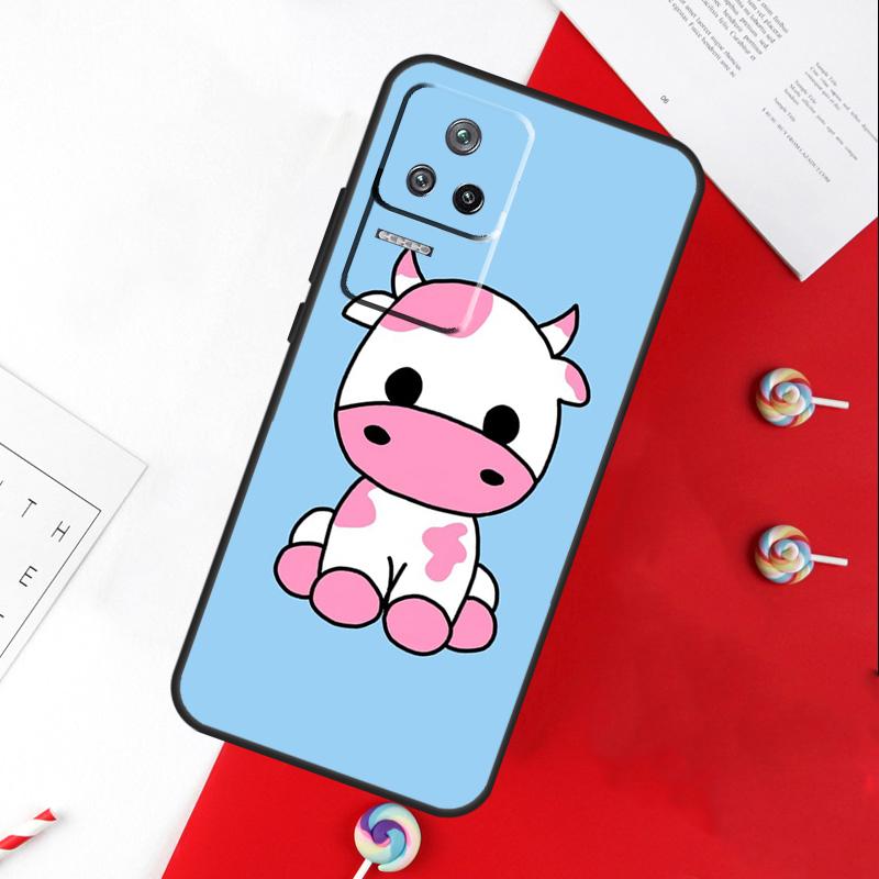 Мультяшный Милый Чехол с Пятнышками Коровы для Xiaomi 15 Ultra 13 14 11T 12T 13T 14T Pro POCO X7 Pro X3 X5 X6 M6 F5 F6 Pro Чехол