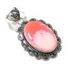Подарочный кулон ручной работы из стерлингового серебра 925 пробы с натуральным розовым опалом 2,44 дюйма W6j16
