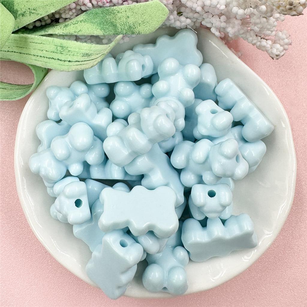 25 шт. материалы однотонный браслет медведь цепочка для мобильного телефона 11*18 мм DIY свободные бусины серьги ювелирные аксессуары модное изготовление