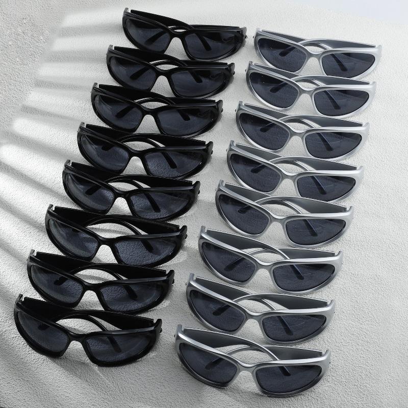 Набор из 16 штук мужских модных очков в стиле панк Y2K для ежедневных клубных встреч, персонализированные трендовые очки