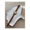 Retro Minimal Thin Leather Band Women's Wristwatch