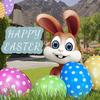19" надувные пасхальные яйца украшения гигантское пасхальное яйцо орнамент красочные яйца уличный двор декор для гостиной офиса сад газон