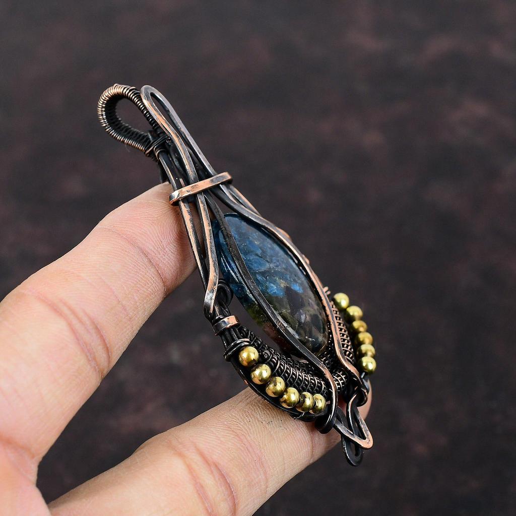 Watermelon Tourmaline Pendant Copper Wire Wrapped Pendant Gemstone Jewelry For Gift Copper Wire Wrap Jewelry Handmade Latest Design Pendant