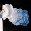 1,8 м Удлиненный Женский Веер для Народных Танцев Полукруглый Градиентный Шелковый Платок Китайский Классический Ручной Веер Квадратные Танцы Веера Янко