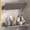 Bathroom Shelf Punch-Free Alumimum Storage Rack Foldable Shelf for Wall Bathroom Wash Basin Cosmetics Storage Organizers Shelves