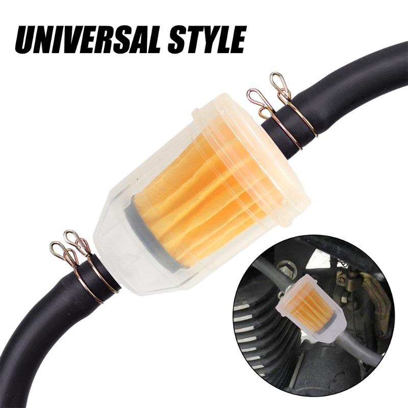 1-20pcs Universal Inline Gas Fuel Filter 6MM-8MM Car Fuel Oil Filter Pipe for Small Engine Lawn Mower Motorcycle Accessories