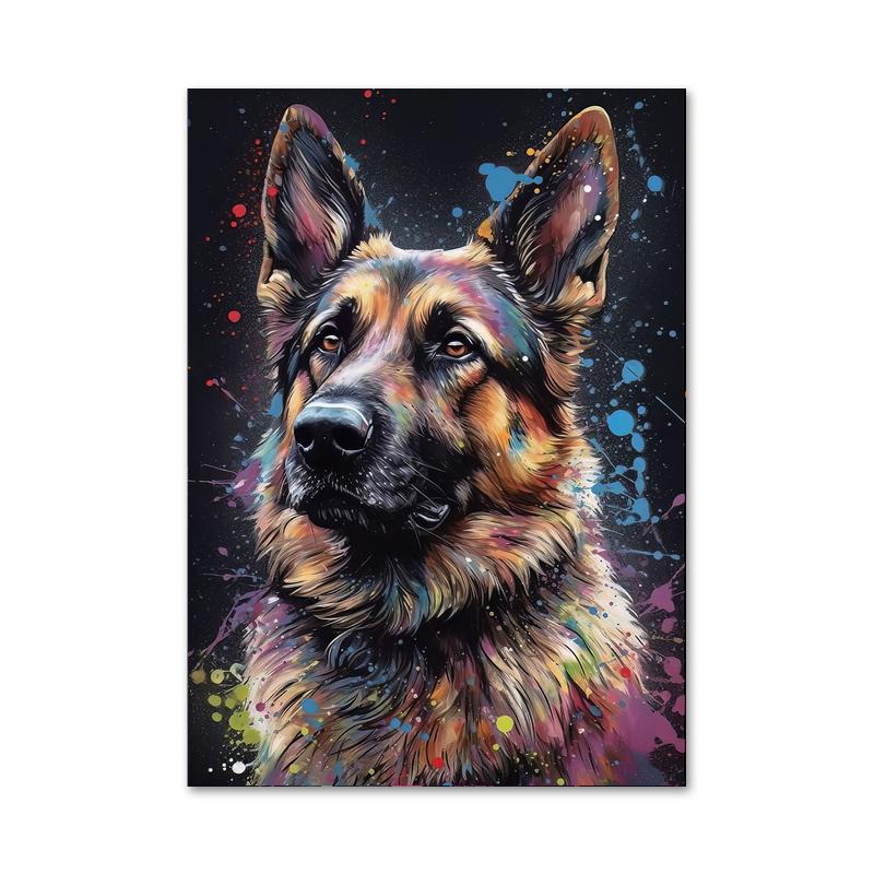 Абстрактное животное обезьяна лев тигр портрет акварель холст картина постер и принты граффити настенное искусство картина для домашнего декора