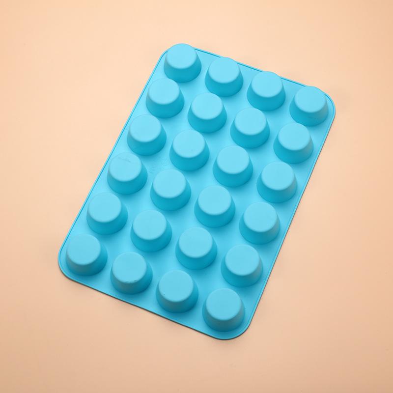24-Hole Silicone Cake & Muffin Mold Baking Tray