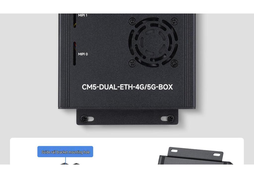 Raspberry Pi CM5 Dual Network Expansion Board with 4G/5G Module Support, Dual 4K Output, and Dual MIPI.