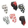Галстук в стиле панк на Хэллоуин со страшным узором Аксессуар для костюма на косплей-мероприятие Галстук для костюма и вечерней одежды