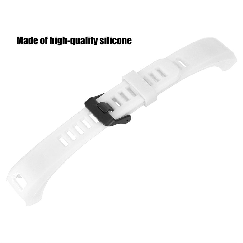 Replacement Silicone Sport Bracelet Wrist Strap Wristband For Vivosmart HR (White)