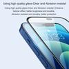 AMORUS For iPhone 14 Pro Max 6.7 Inch HD Clear Silk Printing Tempered Glass Film,Full Glue Full Size Secondary Strengthening Screen Protector