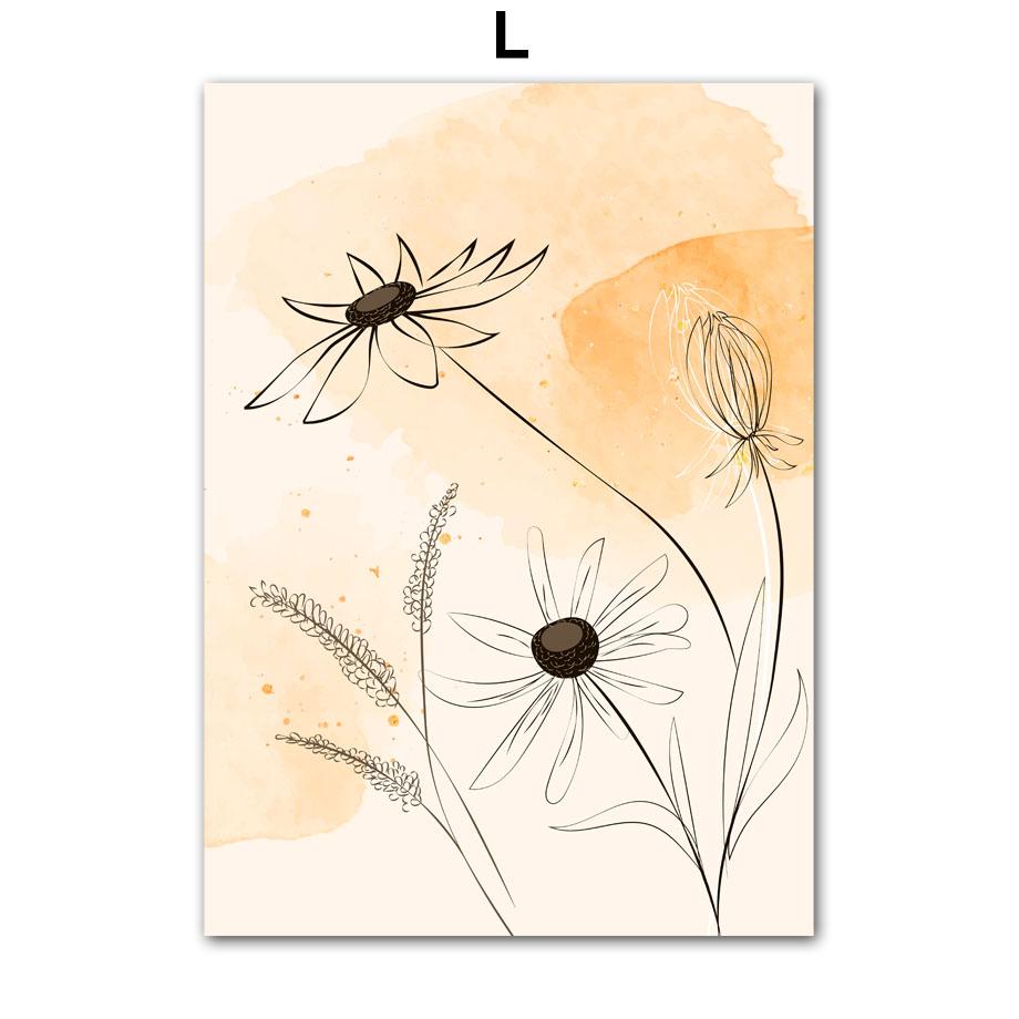 Осеннее озеро Лесной дом Тыква Цветок Пейзаж Настенное искусство Холст Живопись Осенние постеры Принты Картины для декора гостиной