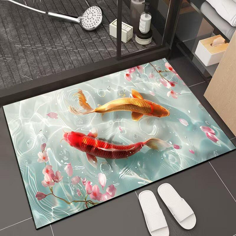 Diatom mud carpet floor mat bathroom water absorption non-slip quick-drying foot pad entry door porch non-slip foot pad