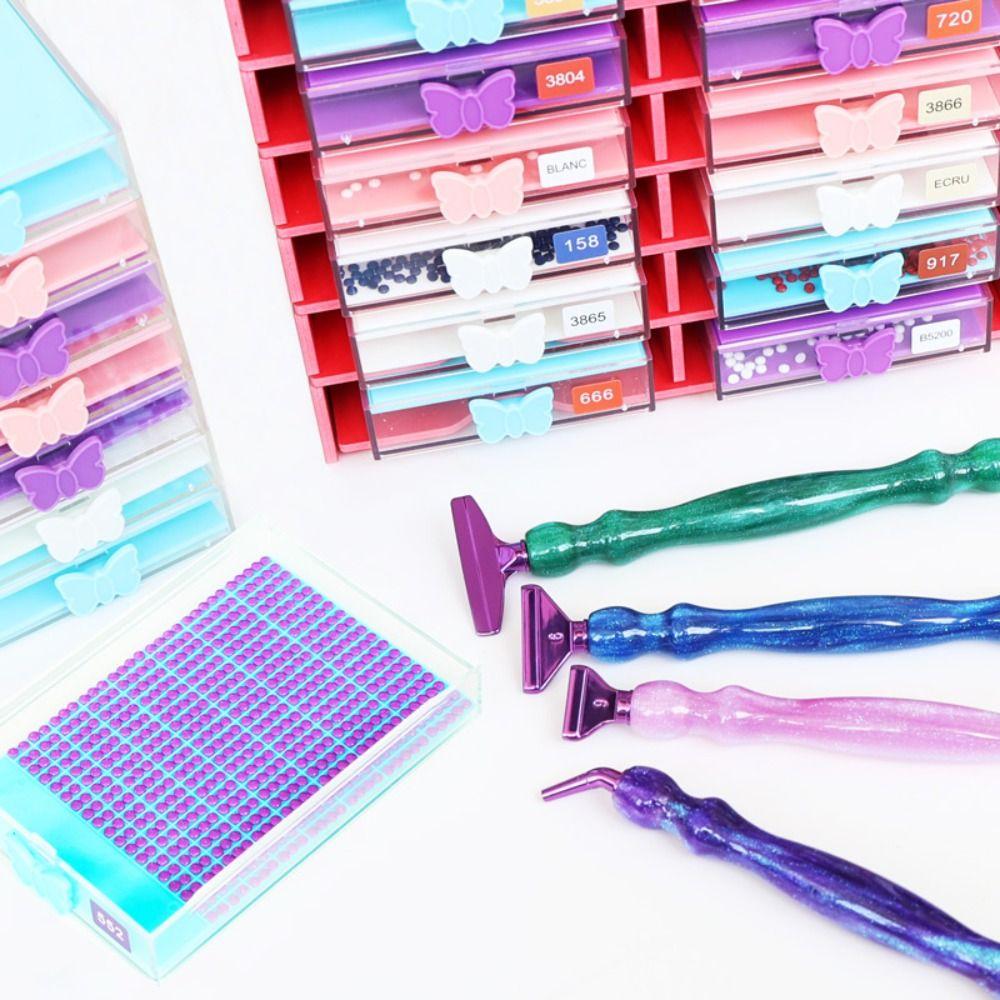 Лоток для алмазной живописи с вышивкой, лоток для сортировки бисера большой емкости для 5D алмазной живописи