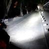 Лампы для фар мотоцикла H4 Led 3 Sides Cob Moto Lights High Low Beam Аксессуары для мотоциклов Керамические светодиоды 12 В