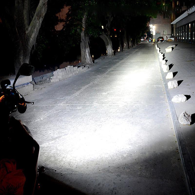 Лампы для фар мотоцикла H4 Led 3 Sides Cob Moto Lights High Low Beam Аксессуары для мотоциклов Керамические светодиоды 12 В