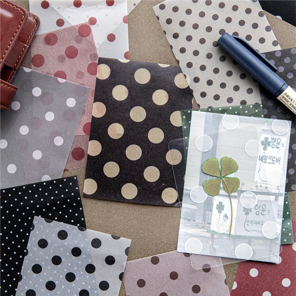 25pcs/lot Memo Pads Material Paper Wave Point Laboratory Junk Journal Scrapbooking Retro Background Decoration