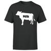 Milk Dairy Cow Mens T Shirt Funny Animal Graphic  For Farmer Tee Top