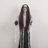 Halloween Ornament Scary Ghost Bride Figure with Sound Battery Operated Halloween Skeleton Decoration Creepy Haunted House Prop