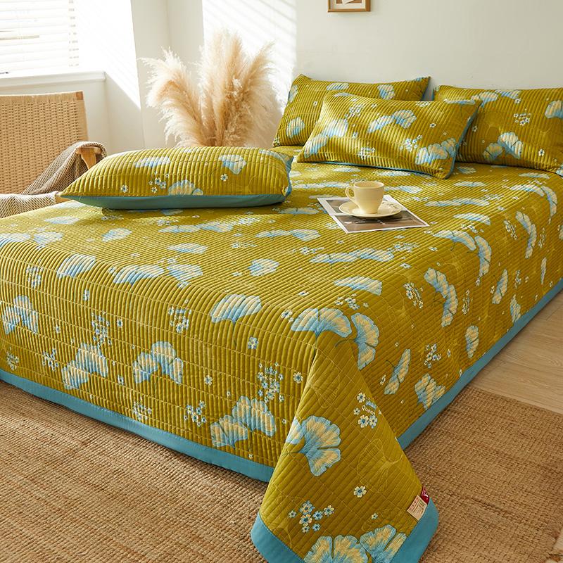Одеяло с цветочным принтом для кровати, хлопковое покрывало в пасторальном стиле, домашняя кровать, декоративное стеганое одеяло (наволочку нужно заказать)